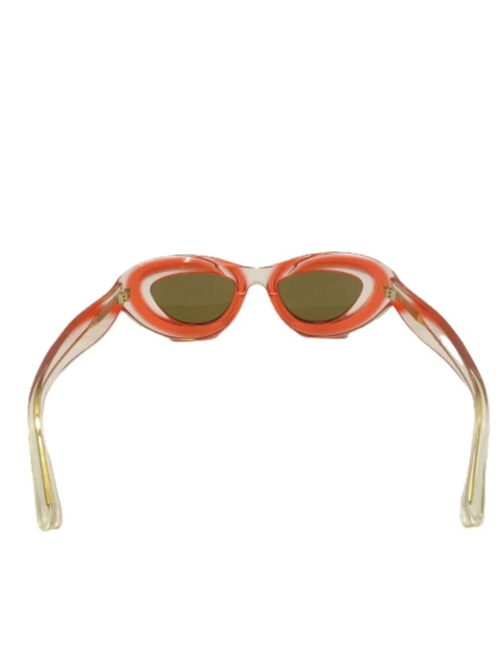 Bottega Veneta Sunglasses Brown Lens Red Clear Acetate Eyewear